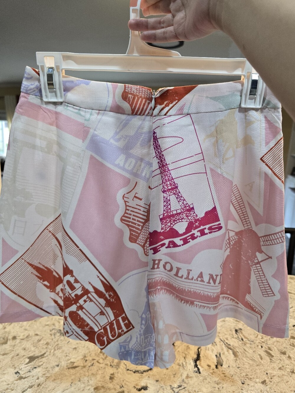 NWT Prosperina Peyton Passport Print Pink Skort in XS - Picture 11 of 13
